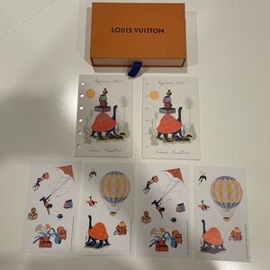Louis Vuitton Orange Box plus four Sets of Stickers